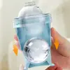 [Licencia Oficial] Vaso Plegable de Hockey sobre Hielo Creativo Molde de Bola de Hielo de Silicona de Grado Alimenticio Vaso con Popote Vaso de Mano para el Verano