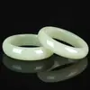 Pulseira de Jade Natural Ah Fu Pulseira de Jade Azul e Branco Pulseira de Jade Azul Água do Lago Qingshui Pulseira de Jade Azul Ovo de Pato Cor de Jade Hetian