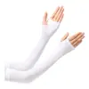 Mangas de Hielo de Verano Protección Solar Mangas Delgadas para Hombres y Mujeres Conducción al Aire Libre Ciclismo Entrega Protección para los Brazos Mangas de Seda de Hielo Anti-UV