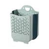 Cesta de ropa sucia plegable de plástico para montar en la pared, cesto hueco para ropa sucia, cesta de almacenamiento para baño, cesta para ropa sucia.