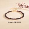 Pulsera de piedra ojo de tigre amarillo de 3 mm muy fina Pulsera de ojo de tigre rojo con corte facetado Cristal natural pulsera DIY venta al por mayor