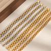 Reloj de pulsera de acero inoxidable de alta gama para hombre, de gran venta transfronteriza, con brazalete de acero de titanio, en color dorado y plateado.
