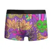 Nova Máscara de Carnaval Impressa em 3D Europeia e Americana Transfronteiriça Roupa Íntima Masculina Boxer de Seda de Leite Respirável Calções de Natação