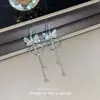 Nuevos Pendientes de Aro de Metal con Forma de Mariposa y Borlas, Elegantes y Únicos, con un Diseño Distintivo y de Nicho