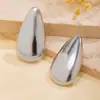 Brinco de personalidade grande liso fosco exagerado europeu e americano joia de orelha metal frio indústria pesada tarraxas geométricas para orelha