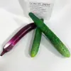 PU simulação longo pepino berinjela modelo espuma legumes frutas ingredientes alimentares ornamentos decorativos filme e televisão adereços de tiro