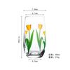 Celebridad de Internet Creativo ins Vaso Tulipán Flor Mousse Nieve Vaso Bebida Jugo Postre Vaso Batido