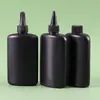 Spot Botella Plana Negra de 100ml Boca Puntiaguda Pegamento para Joyería Hecha a Mano DIY Botella de Plástico 24 Dientes Extrusión de Tinta Pe