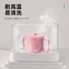 Taza para beber para bebés de 1 a 3 años, silicona de grado alimenticio, taza para snacks infantiles, taza con pajilla de gran capacidad, una taza de doble uso