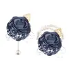 Set de 6 Piezas de Suministro Transfronterizo Europeo y Americano Novio y Novia Boda Hoja de Oro con Cuentas Muñequera y Ramillete Fabricante Venta al por Mayor Stock Disponible