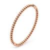 Joyería transfronteriza de Amazon pulsera de hebilla de cuentas redondas estilo coreano acero de titanio para mujer pulsera de oro de 18 quilates joyería en stock