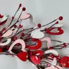 Corona en Forma de Corazón para San Valentín Transfronteriza Fruta de la Fortuna Fruta Roja Flor Artificial Flor de Simulación Decoración Floral Sala de Estar Mesa de Comedor Flor Flor Hogar