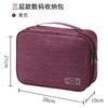 Cabo de Dados Bolsa de Cosméticos Pasta Divisória Multifuncional Viagem Armazenamento Digital Pendrive Fone de Ouvido Carregador Mouse Proteção