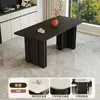 Mesa de jantar quadrada para várias pessoas, mesa de jantar estilo italiano, mesa de jantar de placa de rocha para uso doméstico, mesa de jantar para apartamento pequeno, modelo novo com sensação de luxo leve e de alta qualidade