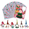 Pegatinas de Papel de Dibujos Animados Navideños DIY de Expresión de Venta Caliente Transfronteriza Pegatinas Selladoras para Decoración de Muñeco de Nieve Árbol de Navidad