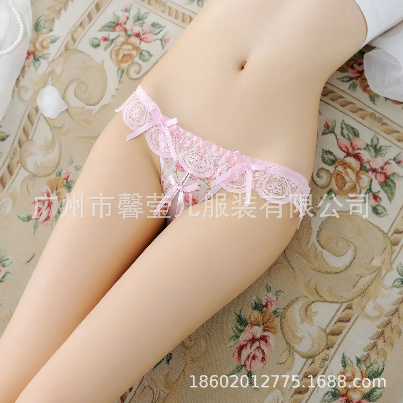 开裆碎花内裤1