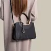 Presente de Dia das Mães para a mamãe: bolsa feminina de grande capacidade, novo modelo 2026, bolsa de mão de luxo nicho com padrão de crocodilo