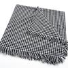 Bufanda de Tartán con Flecos y Patrón de Houndstooth para Otoño e Invierno 2026 para Mujer, Bufanda Versátil para el Cuello para Hombre, Chal de Imitación Cachemir, Mismo Estilo que Bingbing
