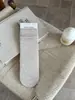 Meias para outono, anti-pilling, listras verticais finas, versáteis, cano médio, meias femininas, estilo coreano, estilo ins, série de cores café, alta elasticidade, meias de algodão