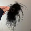 Presilha de Cabelo Triangular de Tecido Estilo Coreano, Piranha Doce e Elegante, Presilha de Tubarão, Luxo Leve, Sensação de Alta Qualidade, Acessório de Cabelo Versátil para Mulheres