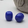 Resina imitação de cera de abelha âmbar contas grandes contas de barril pulseira faça você mesmo contas de cera de abelha amarelas contas de ábaco branco marfim acessórios