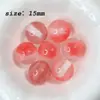 Resina Gelo Transparente Olho de Gato Redondas Miçangas Fino Brilho Céu Estrelado Manchas Contas Soltas DIY Fio Contas Soltas Caneta Colar Pulseira Acessórios de Joia