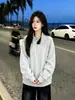 Sudadera de punto medio de manga larga, diseño moderno y único para mujer, nuevo estilo casual otoño/invierno 2026 ins