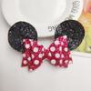 Novos acessórios para festa infantil com tema Mickey, laço em pó, estampado, orelhas de Mickey, faça você mesmo, acessórios para chapéus