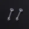 Clavos de Hueso de Oreja Rosca Transparente de Silicona Invisible para Dormir Sin Quitarse los Agujeros de la Oreja para Prevenir el Cierre 1.2mm Cuidado de la Oreja Clavos de Oreja y Aretes