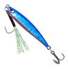 10g-80g pez plomado satinado de cinco colores cebo duro láser plancha de hierro plomo pez tres anzuelos pesca marítima pesca en barco cebo Luya al por mayor