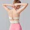 Tirantes Finos, Sujetador Deportivo con Espalda Cruzada, Diseño Plisado con Anillo Metálico, Sujetador Suspensor Sexy Hottie de Lujuria Pura para Ropa Exterior