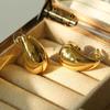 Aretes Colgantes de Metal Minimalistas de Alta Gama Estilo Frío para Mujer Europeos y Americanos Personalidad Ins Combinables Diseño Nicho Aretes para Mujer