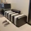Área de espera de salón de belleza silla de espera taburete para cambiarse los zapatos modelo nuevo sala de estar de apartamento pequeño sofá taburete minimalista sofá de belleza creativo