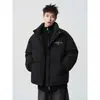 Chaqueta de algodón cálida de otoño e invierno para hombre, nuevo estilo coreano 2026, moderna para jóvenes, con cuello alto, versátil, abrigo casual de algodón para hombre