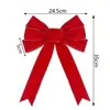 Amazon Corona de Puerta de Terciopelo Decoración de Árbol de Navidad Cinta de Terciopelo Rojo Navidad Lazo Cola de Golondrina Guirnalda
