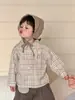 Colección de Primavera 2026 para Niños Ropa Nueva para Niños Ropa de Bebé Camisa a Cuadros para Niños Conjunto Casual Venta al por Mayor Personalización
