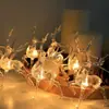 Luzes de Natal de Fio LED Papai Noel Boneco de Neve Árvore de Natal Enfeites Pendurados Luzes de Natal Luzes Decorativas Brilhantes