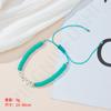 Pulseira Acrílica Simples e Moderna Tecida à Mão em Cerâmica Macia Pulseira da Moda Personalizada para Namorada Corda de Mão Estilo Mori Pulseira Feminina Transfronteiriça