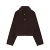 Ropa de Mujer Transfronteriza 2026 Moda Europea y Americana Versátil Casual Chaqueta de Pana de Algodón de Solapa de Botón Único Ropa de Abrigo Mujer E50584