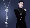 Colar de Cobra da Moda Design de Nicho de Alta Qualidade Corrente de Lã Luxo Leve Versátil Pingente Exquisito Pingente para Roupas Femininas