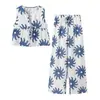 Outono de 2025 Novo Conjunto de Moda Feminina Europeia e Americana Transfronteiriça com Estampa e Decote em V + Calça W091 2766