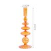 Candelabro de cristal de estilo nórdico creativo, jarrón, accesorios para cenas románticas a la luz de las velas, artesanías, utensilios para velas, adornos