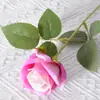 Rosas de Terciopelo Simuladas, Flores Artificiales, Flores para Decoración de Bodas del Día de San Valentín, Cascada de Pared de Rosas al por Mayor