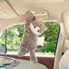 Porta-Lenços para Carro Criativo Fofo Pet Pendurado Caixa de Lenços para Carro Urso de Pelúcia Cartoon Porta-Lenços para Banco Traseiro do Carro