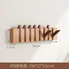 Gancho de Parede para Casacos em Formato de Tecla de Piano para Hall de Entrada, Gancho Simples de Armazenamento de Madeira Maciça Montado na Parede para Quarto, Cabideiro para Atrás da Porta