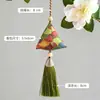 Sache de zongzi de folha de artemísia do Festival do Barco-Dragão, bolsa de fragrância portátil de algodão e linho repelente de mosquitos, pingente de zongzi triangular mini, atacado de pequenos presentes