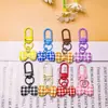 Nuevo llavero de lazo a cuadros de dopamina, accesorio DIY, decoración versátil para bolsos y ropa, pequeño regalo