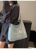 Bolsa de Axila com Design de Nicho Transfronteiriço para Mulheres Nova Moda Retro Primavera 2026 Bolsa de Ombro Casual de Grande Capacidade Simples
