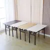 Mesa de puesto largo al por mayor transfronteriza Mesa rectangular moderna simple Mesa plegable de aprendizaje, escritura, comedor para alquiler