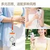 Cordão de pulso minimalista trançado de cor sólida estilo coreano para celular, uma alça de pulso estilosa que evita quedas, perdas e roubos do telefone